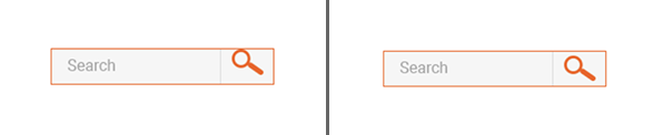 Alignment of the search icon